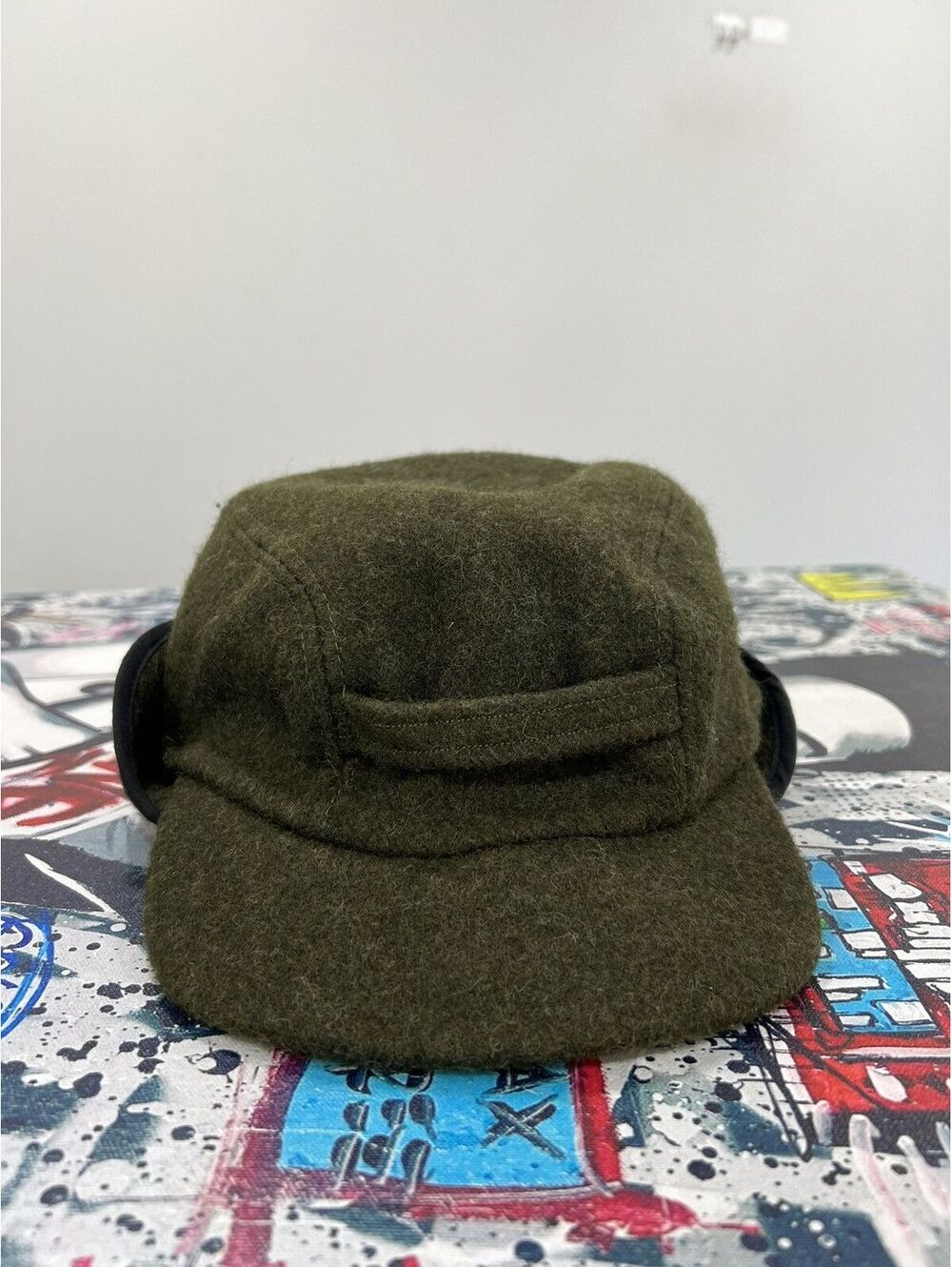 Vintage Mens Filson Wool Cap Hat Flap jacket vest